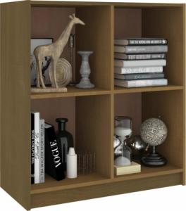 vidaXL Szafka boczna, miodowy brąz, 70x33x76 cm, lite drewno sosnowe 4