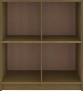 vidaXL Szafka boczna, miodowy brąz, 70x33x76 cm, lite drewno sosnowe 5