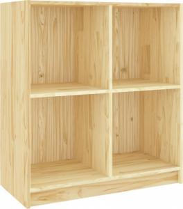 vidaXL Szafka boczna, 70x33x76 cm, lite drewno sosnowe 2