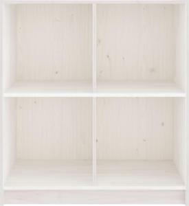 vidaXL Szafka boczna, biała, 70x33x76 cm, lite drewno sosnowe 4