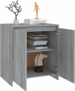 vidaXL Szafka, szary dąb sonoma, 70x40x73,5 cm, płyta wiórowa 5