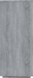 vidaXL Szafka, szary dąb sonoma, 120x30x75 cm, płyta wiórowa 6