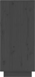 vidaXL Szafki, 2 szt., szare, 31,5 x 34 x 75 cm, lite drewno sosnowe 6