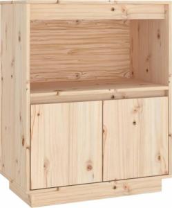 vidaXL Szafka, 60 x 34 x 75 cm, lite drewno sosnowe 2