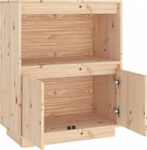 vidaXL Szafka, 60 x 34 x 75 cm, lite drewno sosnowe 6