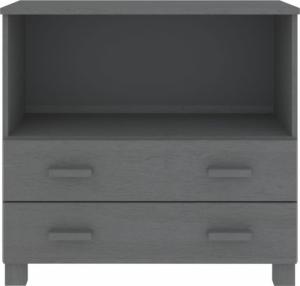 vidaXL Regał, ciemnoszary, 85x35x80 cm, drewno sosnowe 5