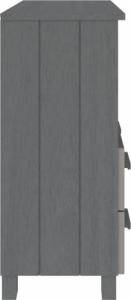 vidaXL Regał, ciemnoszary, 85x35x80 cm, drewno sosnowe 6