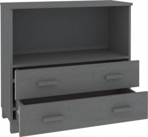 vidaXL Regał, ciemnoszary, 85x35x80 cm, drewno sosnowe 7