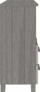 vidaXL Regał, jasnoszary, 85x35x80 cm, drewno sosnowe 6