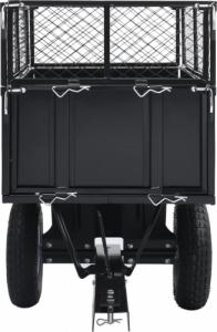 vidaXL Przyczepka do kosiarki ogrodowej z odchylaną platformą 150 kg 3