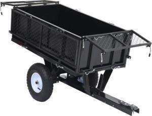 vidaXL Przyczepka do kosiarki ogrodowej z odchylaną platformą 150 kg 7