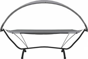 vidaXL Hamak z zadaszeniem, szary, stal i tkanina Oxford 3