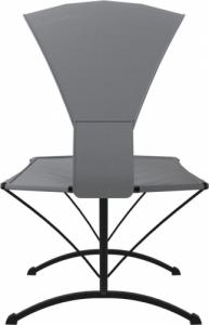 vidaXL Hamak z zadaszeniem, szary, stal i tkanina Oxford 4