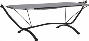 vidaXL Hamak z zadaszeniem, szary, stal i tkanina Oxford 5