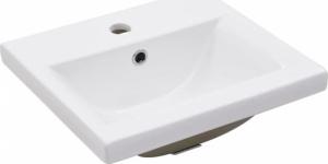 vidaXL Stelaż łazienkowy z wbudowaną umywalką, biały, żelazny 5