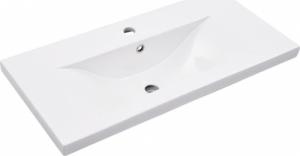 vidaXL Stelaż z wbudowaną umywalką, biały, żelazny 5