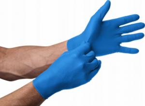 Mercator Medical Rękawice nitrylowe Mercator gogrip blue L 50szt 2