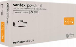 Mercator Medical Rękawice lateksowe santex powdered XS txt 100 szt. 1