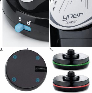 Żelazko Yoer ŻELAZKO Parowe BEZPRZEWODOWE 2600W 5w1 Ceramiczne - YOER X-Boost SI01BK 13