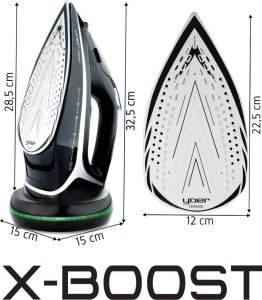 Żelazko Yoer ŻELAZKO Parowe BEZPRZEWODOWE 2600W 5w1 Ceramiczne - YOER X-Boost SI01BK 14