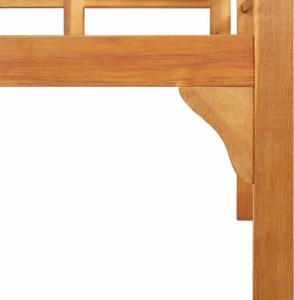 vidaXL Ławka ogrodowa, 125 cm, lite drewno akacjowe 5