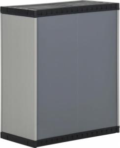 vidaXL Kosz na na śmieci, w formie szafki, szaro-czarny, 68x40x85 cm 6