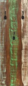 vidaXL Wieszaki ścienne, 2 szt., 36x3x110 cm, lite drewno z odzysku 3