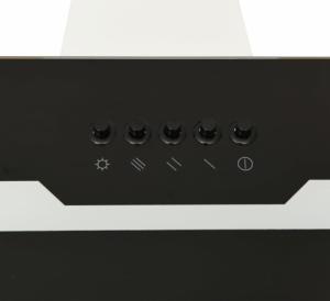 Okap vidaXL Ścienny okap kuchenny, 60 cm, stal i hartowane szkło, czarny 7