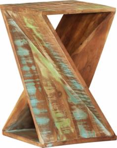 vidaXL Stolik pomocniczy, 35x35x55 cm, lite drewno odzyskane 1