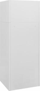 vidaXL Szafka na siodło, jasnoszara, 53x53x140 cm, stalowa 4