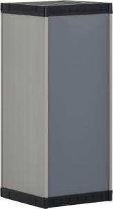 Szafa ogrodowa vidaXL Szafka ogrodowa z 1 półką, szaro-czarna, 35x40x85 cm 6