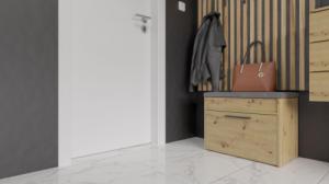 SZAFKA NA BUTY PARMA MINI SIEDZISKO SCHOWEK DĄB ARTISAN 5