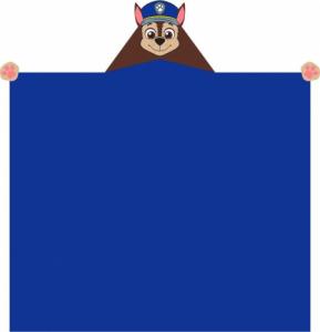 Carbotex Kocyk Coral Psi Patrol Chase 110x140 cm z kapturem 2