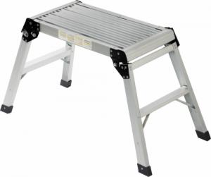 DRABEST Drabinka - podest aluminiowy 65x30 cm 2 stopnie 150 kg 1