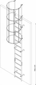 DRABEST DRABINA EWAKUACYJNA STALOWA PAKIET 3-4 M 1