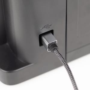 Kabel USB Reagle USB-A - USB-B 3 m Srebrny 2