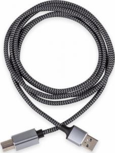 Kabel USB Reagle USB-A - USB-B 3 m Srebrny 8