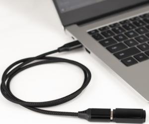 Kabel USB Reagle USB-A - USB-A 1 m Czarno-szary 1