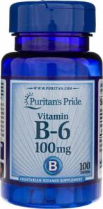 Puritans Pride Puritan's Pride Witamina B6 100 mg - 100 tabletek 1