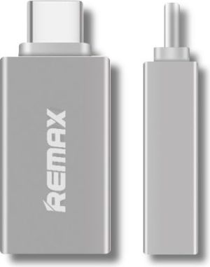 Adapter USB Remax USB-C na USB (M/F) Srebrny (AA-1212) 1