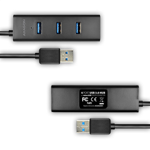 HUB USB Axagon 1x microUSB  + 4x USB-A 3.0 (HUE-S2BL) 5