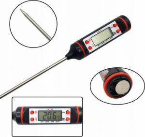 Retoo Termometr kuchenny cyfrowy do mięsa wina lcd sonda 8