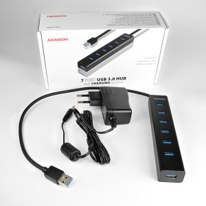 HUB USB Axagon 7x USB-A 3.0 (HUE-SA7BP) 10