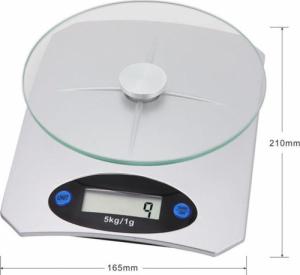 Waga kuchenna Retoo WAGA KUCHENNA LCD DO 5kg ELEKTRONICZNA SZKLANA WK1 14