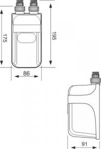 Przepływowy podgrzewacz wody Dafi 11 kW 0.6 MPa (POZ03583) 7