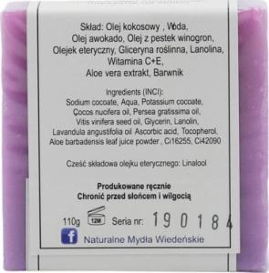 WS Naturalne Mydła Wiedeńskie Mydło Lawenda 100g WS NATURALNE MYDŁA WIEDEŃSKIE 2