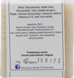 WS Naturalne Mydła Wiedeńskie Mydło Mleczko Kokosowe 110g WS NATURALNE MYDŁA WIEDEŃSKIE 2