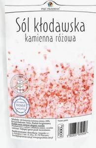PIĘĆ PRZEMIAN Sól Kłodawska Kamienna Różowa Drobna 1kg PIĘĆ PRZEMIAN 1