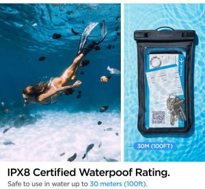 Spigen SPIGEN A601 UNIVERSAL WATERPROOF CASE BLACK 11