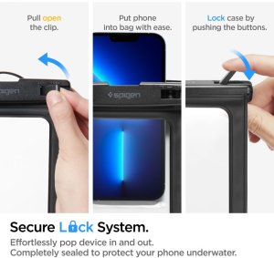 Spigen SPIGEN A601 UNIVERSAL WATERPROOF CASE BLACK 14